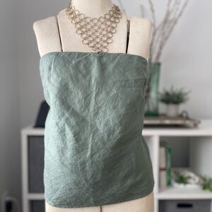 Quince 100% European Linen Strapless Top Sz M EUC! 1 day price